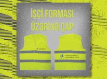 İşci forması üzərinə çap