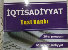 İqtsadiyyat test bankı